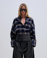 BARBARA - CASHMERE WOOL ELASTIC WAIST SHIRT