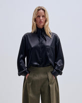 MEG - SATIN DETACHABLE FOULARD SHIRT