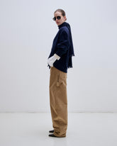 AUDREY - CORDUROY BARREL LEG CARPENTER PANTS