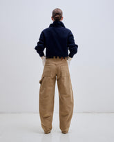 AUDREY - CORDUROY BARREL LEG CARPENTER PANTS