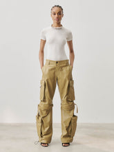 LILLY - MULTI POCKET LEATHER CARGO PANTS