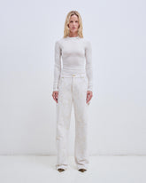 LISA - CAMOU FLOCK  LOOSE FIT CARPENTER DENIM