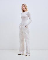 LISA - CAMOU FLOCK  LOOSE FIT CARPENTER DENIM