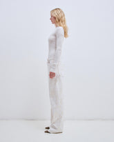 LISA - CAMOU FLOCK  LOOSE FIT CARPENTER DENIM