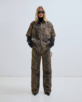 LISA - LEOPARD LOOSE FIT CARPENTER PANTS