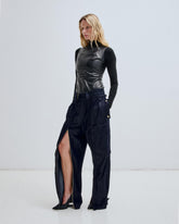 ADRIANA - CARGO ZIP TENCEL DENIM