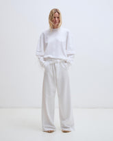 GAIA - WIDE LEG WITH BELT TENCEL DENIM