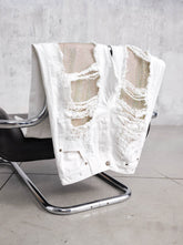 KAREN - CRYSTAL PANEL SHREDDED PANTS