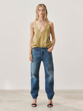 LIZ - GATHERED BOYFRIEND DENIM