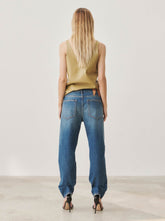 LIZ - GATHERED BOYFRIEND DENIM