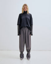 PHEBE - WIDE-LEG PANTS WITH DETACHABLE SILVER CUFFS