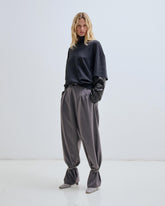 PHEBE - WIDE-LEG PANTS WITH DETACHABLE SILVER CUFFS