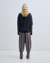 PHEBE - WIDE-LEG PANTS WITH DETACHABLE SILVER CUFFS