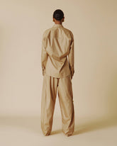 PHEBE - FAUX PEARL ADORNED RELAXED PANTS