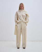 PHEBE - CASHMERE WOOL WIDE-LEG PANTS