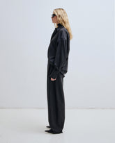 PHEBE - WOOL LUREX WIDE-LEG PANTS