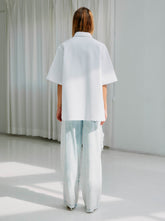 IRIS - CRYSTAL PANEL TENCEL PAPERBAG DENIM