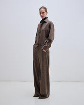 IRIS - PIED DE POULE PAPER BAG PANTS