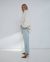 NAOMI - CHAIN ADORNED BOYFRIEND STRAIGHT LEG DENIM