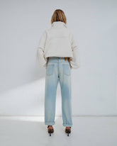 NAOMI - CHAIN ADORNED BOYFRIEND STRAIGHT LEG DENIM