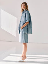 EMILY - DENIM LUREX SHORTS