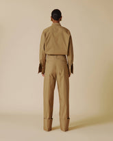 DIANA - TAILORED CUFF POPELINE PANTS