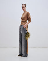 LISA - FEATHER CHAIN LOOSE FIT CARPENTER DENIM