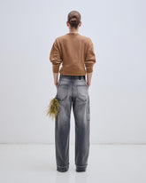 LISA - FEATHER CHAIN LOOSE FIT CARPENTER DENIM