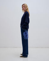 LISA - FEATHER CHAIN LOOSE FIT CARPENTER DENIM
