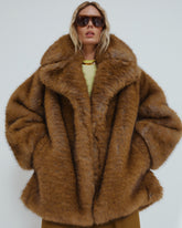 MADISON - FAUX FUR MIDI COAT
