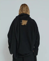 GEORGIA - DETACHABLE SCARF JAPANESE LIGHT WOOL SHIRT