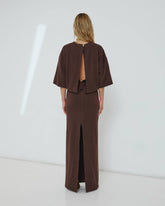 MARLIN - OPEN BACK WOOL DRESS