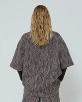 VALE - HERRINGBONE WOOL SHORT SLEEVED SHIRT