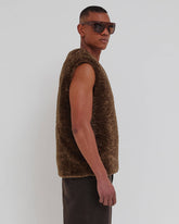 ALAN - FAUX FUR WAISTCOAT