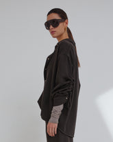 KEANU - TENCEL DENIM ROUCHE SHIRT