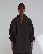 KEANU - TENCEL DENIM ROUCHE SHIRT