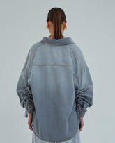 KEANU - TENCEL DENIM ROUCHE SHIRT