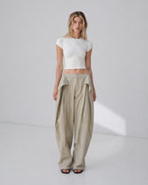 STELLA - TIE-FRONT PANTS