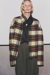 AJ - WOOL TARTAN CHECK JACKET