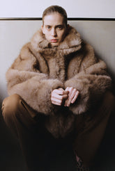 CELINE - FAUX FUR AVIATOR BOMBER