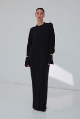 FRIDA - LIGHT JERSEY CUFF LONG SLEEVE DRESS