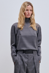 GIUNIA - WOOL FLOWING TAILORED BLOUSE