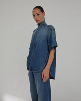 ROBERTA - TENCEL DENIM COLLAR SHIRT