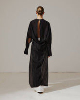 MARINE - KEYHOLE NECKLINE VOILE SHIRT