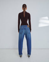NAOMI - CHAIN ADORNED BOYFRIEND STRAIGHT LEG DENIM