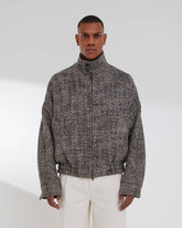 LEE - HERRINGBONE WOOL BOMBER JACKET