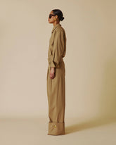 DIANA - TAILORED CUFF POPELINE PANTS