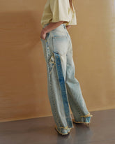 LISA - BELT ADORNED LOOSE FIT DENIM