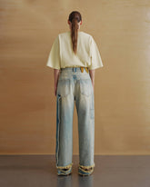 LISA - BELT ADORNED LOOSE FIT DENIM