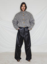 DAISY - PLONGE NAPPA LEATHER PANTS